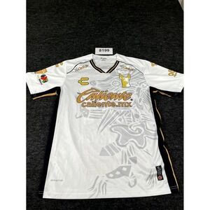 Club Tijuana Soccer Jersey Men Large White #14 Deportivo R Charly Futbol Liga MX